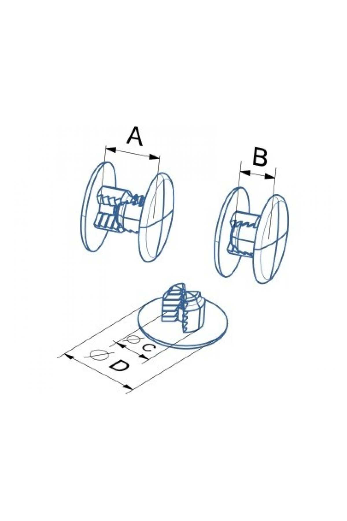 Karton Stand Adımlı Dübel 12 mm Karton Stand Adımlı Dübel 12 mm