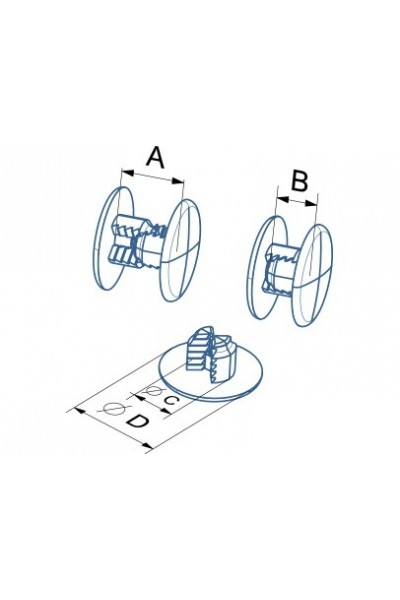 Karton Stand Adımlı Dübel 12 mm Karton Stand Adımlı Dübel 12 mm