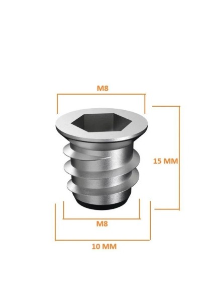 Metal Dübel M8 x 15mm (MTLDBL-007) Metal Dübel M8 x 15mm (MTLDBL-007)